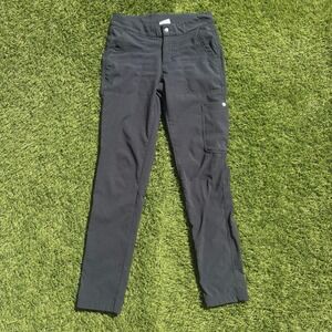 Columbia Women's Size 4 Gray Hiking Cargo Pants Technical Stretch Outdoor